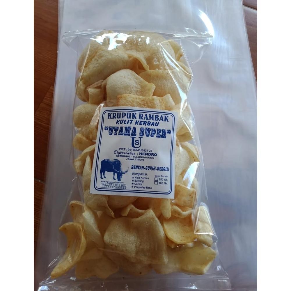 

rg-4 KRUPUK RAMBAK KERBAU Termurah