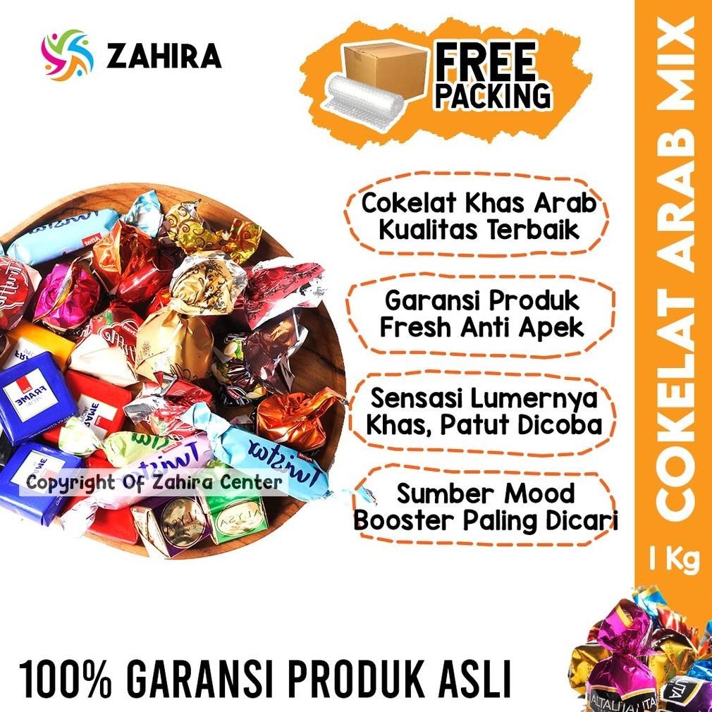

An85 COKELAT ARAB TURKI Premium 1Kg Pasti Fresh Cokelat Mix Camilan Mood Booster Dari Truffle Deluxe Terlaris