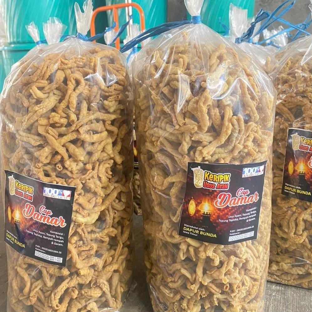 

jk-54 TERMURAH Keripik usus ayam 1 KG / usus krispi langsung produsen Murah