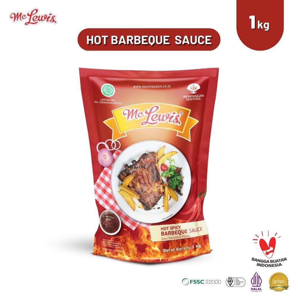 

Up15 Mc Lewis Hot & Spicy Barbeque Sauce - 1Kg Termurah