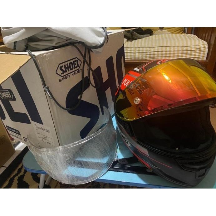 HELM SHOEI X14 MARQUEZ BLACK CONCEPT GOOD CONDITION