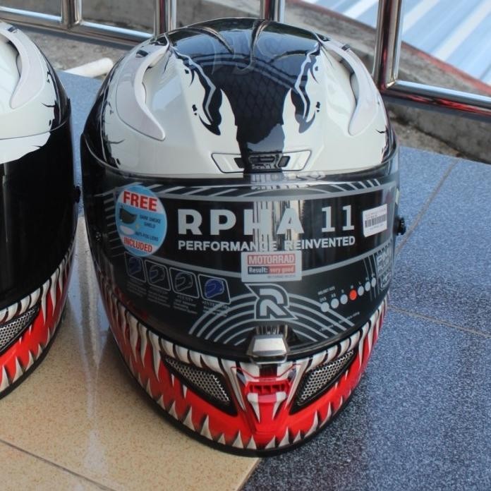 HELM HJC RPHA 11 VENOM MARVEL EDITION ORIGINAL PAJANGAN LEMARI LIKENEW