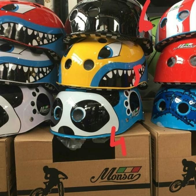 Helm Anak /Helm Sepeda Skating Motif Keren / Helm Sepeda