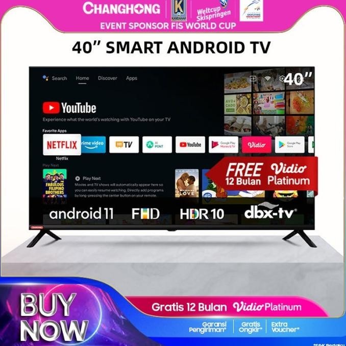 Changhong 40 Inch Newest Android 11 Smart Tv Digital Led Tv Fhd L40G7N