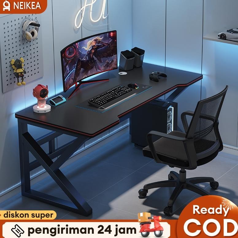 Meja Gaming Minimalis Meja Belajar Meja Komputer Meja PC  140cm Meja Komputer Laptop