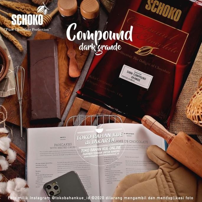 

Schoko Dark Compound Grande 1Kg Baking Coklat Cokelat Batang Bahan Kue