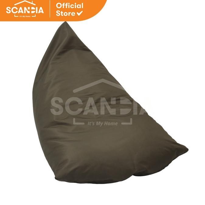 SCANDIA Bean Bag Triangle 120x75x75 Cm Fabric - Dark Cocholate