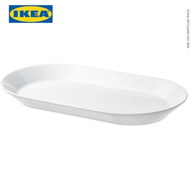 IKEA 365+ Piring Saji Keramik Putih 38x22 cm LFS