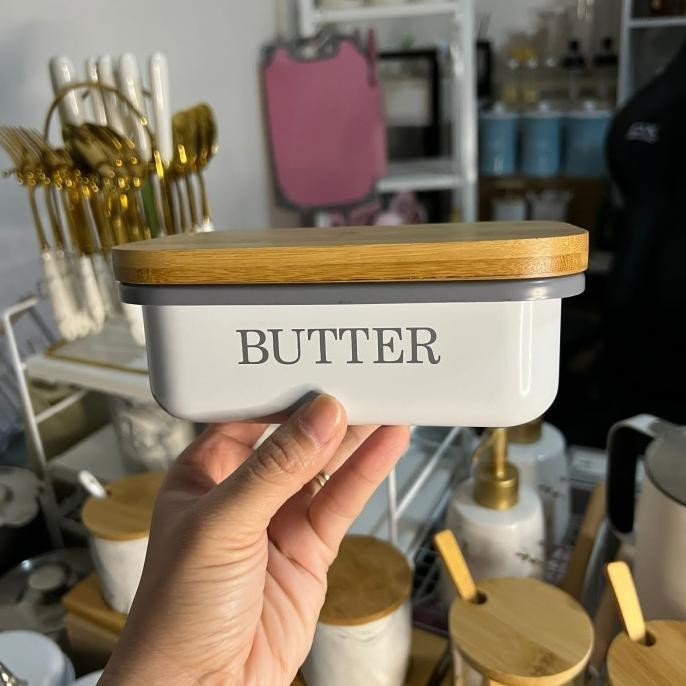 

Wadah Mentega Keramik Butter / Toples Mentega Murah / Wadah Butter