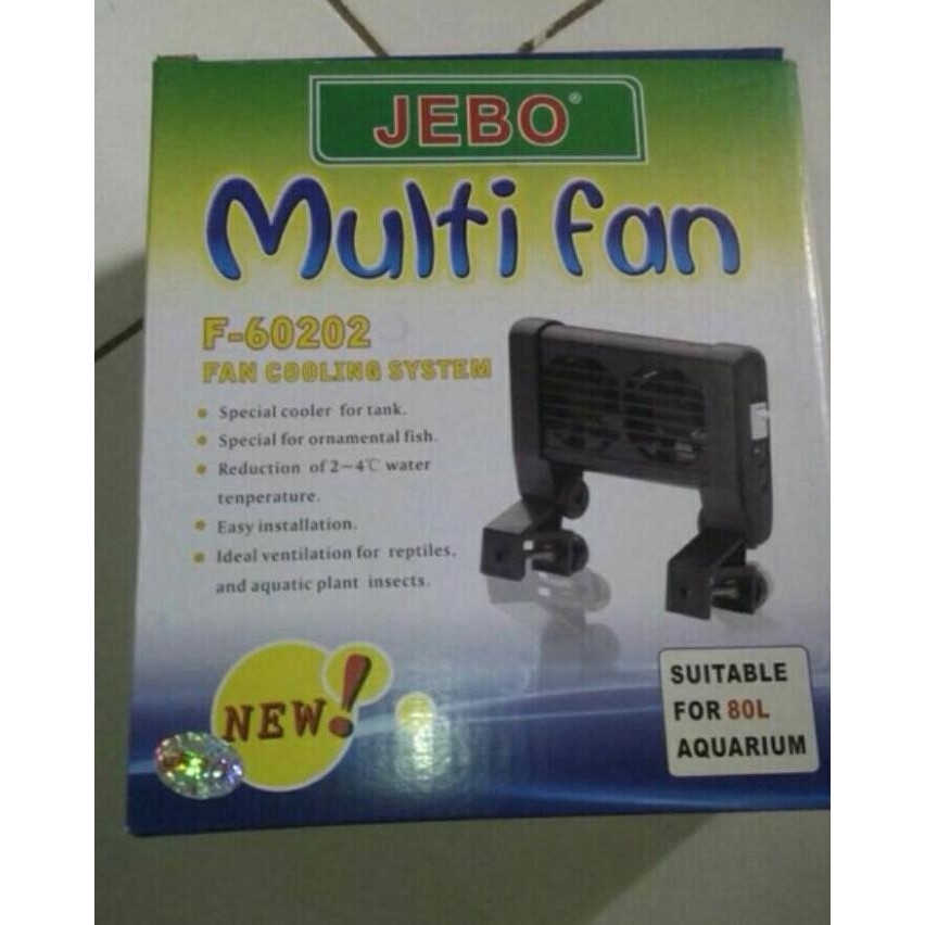 Aquarium Aquascape Jebo Mini Fan 2 Kipas
