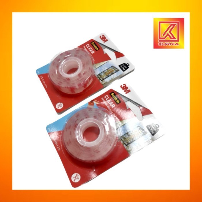

Double Tape 3M Clear Transparan Bening 21Mm X 2 M