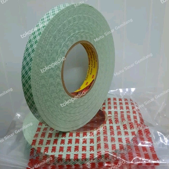 

3M Double Tape 4032 Mounting Batik Hijau Perekat Busa Uk 24Mm X 25M