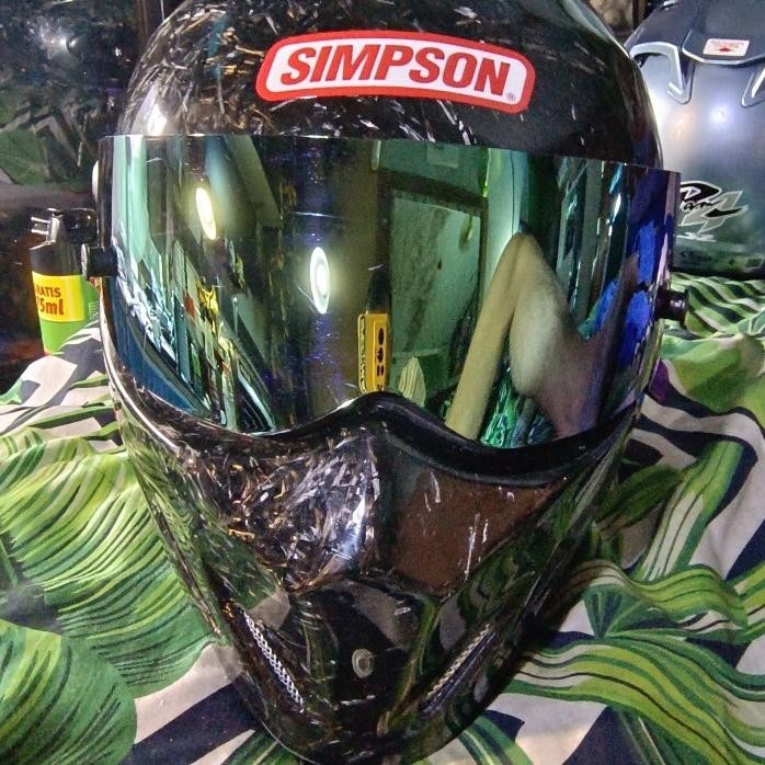 HELM CRG TIPE ATV REPLIKA SIMPSON LAPIS CARBON KEVLAR FORGED ORIGINAL