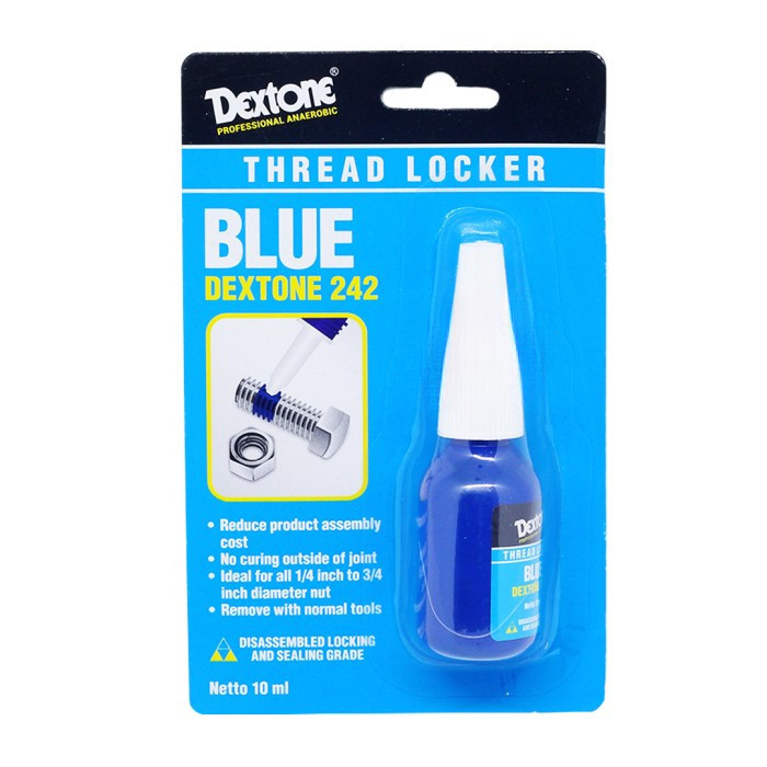 

Ready...Ready...Ready...] Lem Baut Dextone 242 Thread Locker Blue Trimpot Temporer Biru Loctite