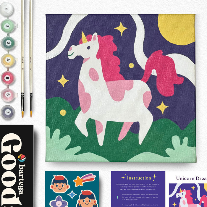 

Bartega Paint By Number Kids - Unicorn Dream