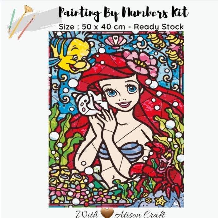 

Paint By Number 50 X 40 Cm - Mickey And Minnie