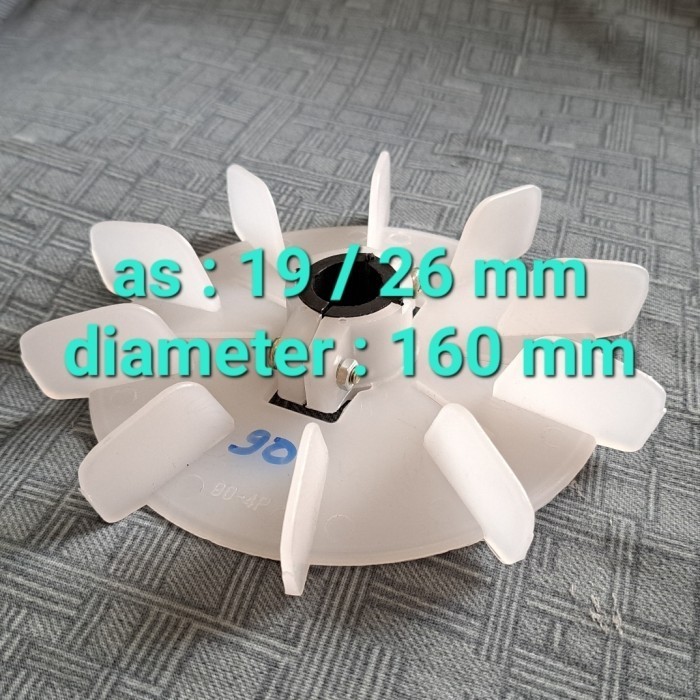 D 90-100 - external fan - kipas dinamo - kipas elektro motor