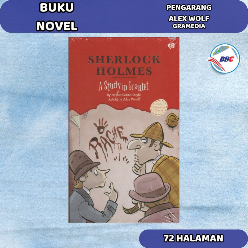 BUKU SHERLOCK HOLMES, A STUDY IN SCARLET