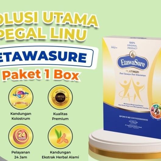 

Susu Kambing Etawa Etawasure 250Gram Untuk Mengatasi Nyeri Sendi 1 Box