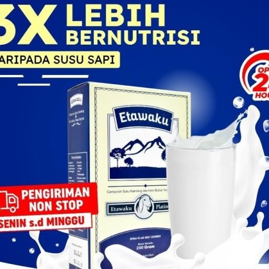 

Etawaku Platinum Susu Kambing Etawa Bubuk Murni Rendah Gula