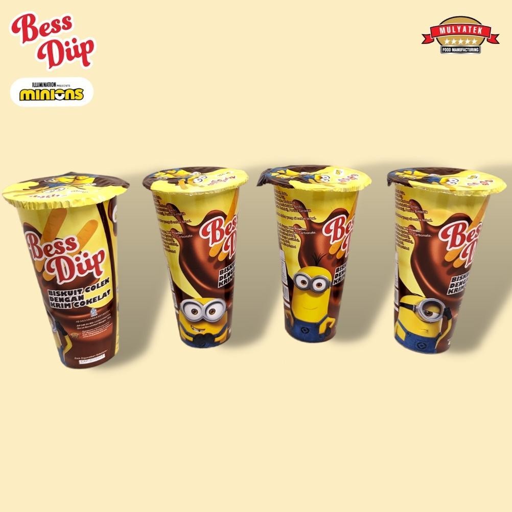 

VEX-2126 Bess Diip Minions Chocolate Snack Jumbo Coklat Biskuit Stick Despicable Me 45 gr - 12 pcs Viral