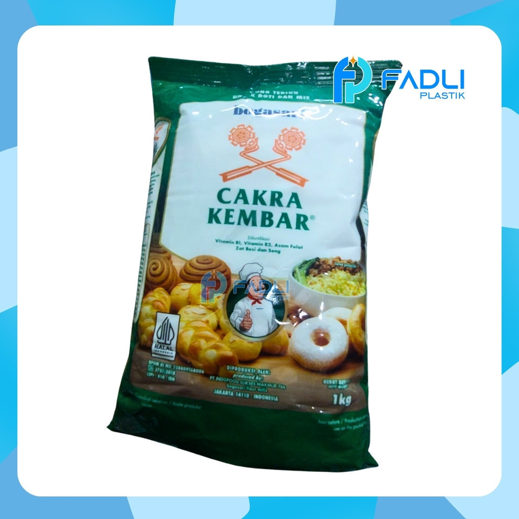 

Cakra Kembar Premium 1 KG tepung terigu protein tinggi