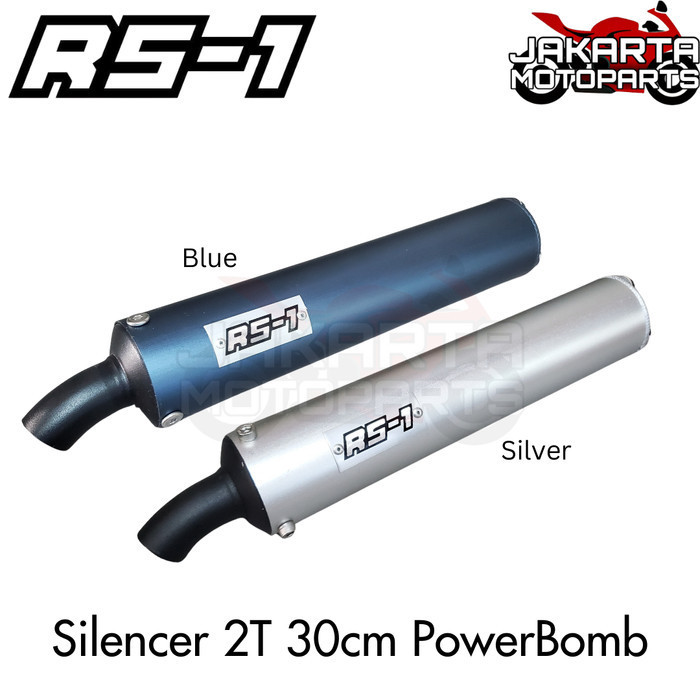 KNALPOT SILENCER RS1 30CM POWERBUM POWERBOMB NINJA150 RR R SS 2TAK TERMURAH