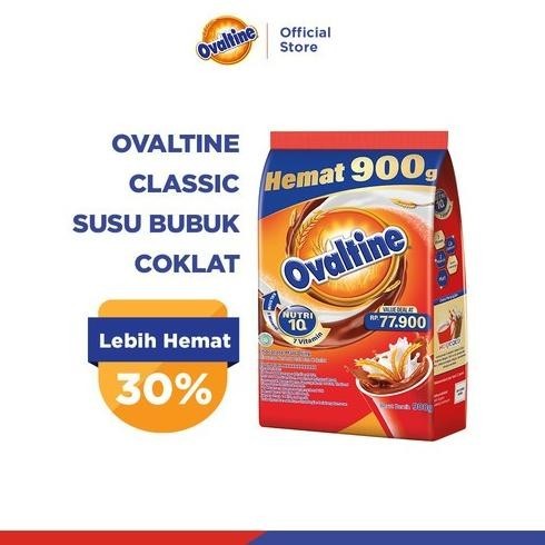 

Ovaltine Classic 900gram/Ovaltine Clasic Coklat 900gr/Ovaltine Cokelat