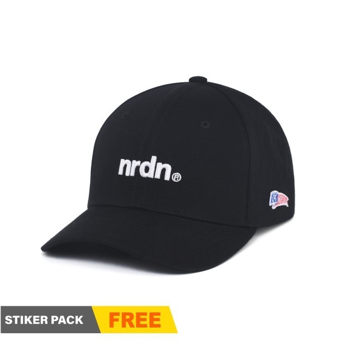 Nrdn Clothing Topi Hat Lowercase Hat Black White