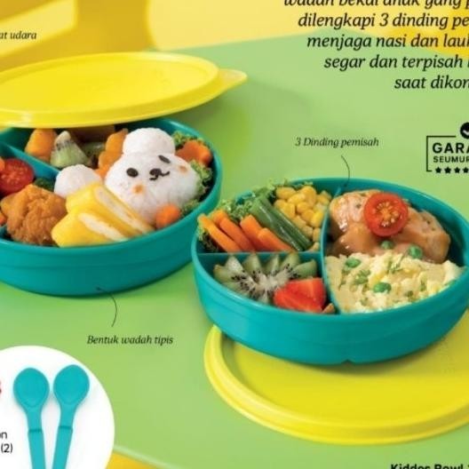 Tempat Makan Bekal Anak Sekolah Lunch Box Tupperware Bersekat