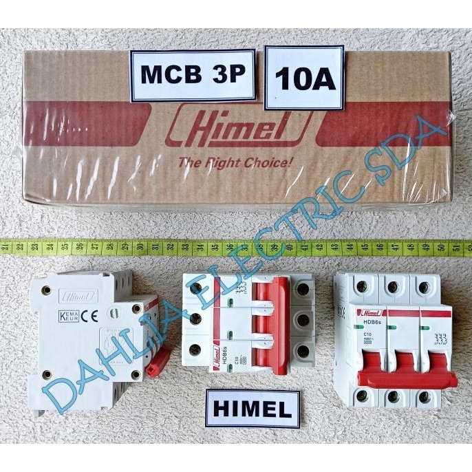.........] Mcb 3 Phase 10A HIMEL SNI