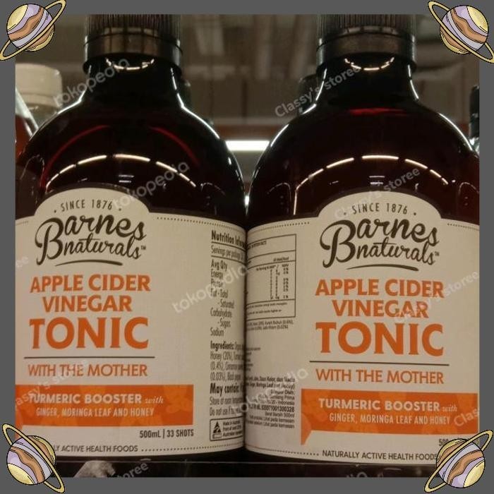 

[CLS] BARNES NATURAL ORGANIC APPLE CIDER VINEGAR TONIC WITH THE MOTHER 500ML