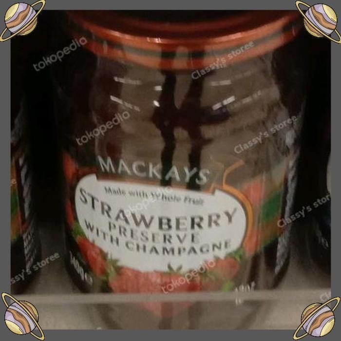 

[CLS] MACKAYS STRAWBERRY WITH CHAMPAGNE/SELAI BUAH STRAWBERRY 340 GR