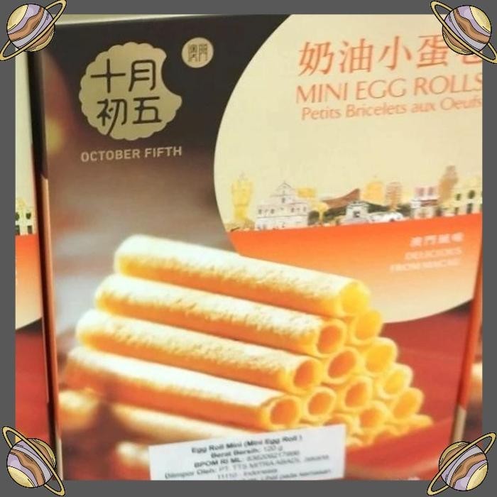 

[CLS] OKTOBER FIFTH MINI EGG ROLL 120 GR/CEMILAN INSTANT/MAKANAN RINGAN