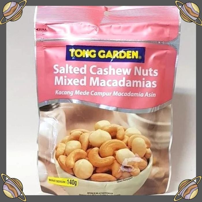 

[CLS] TONG GARDEN SALTED CASHEW NUTS MIXED MACADAMIA 140 GR/KACANG/CEMILAN