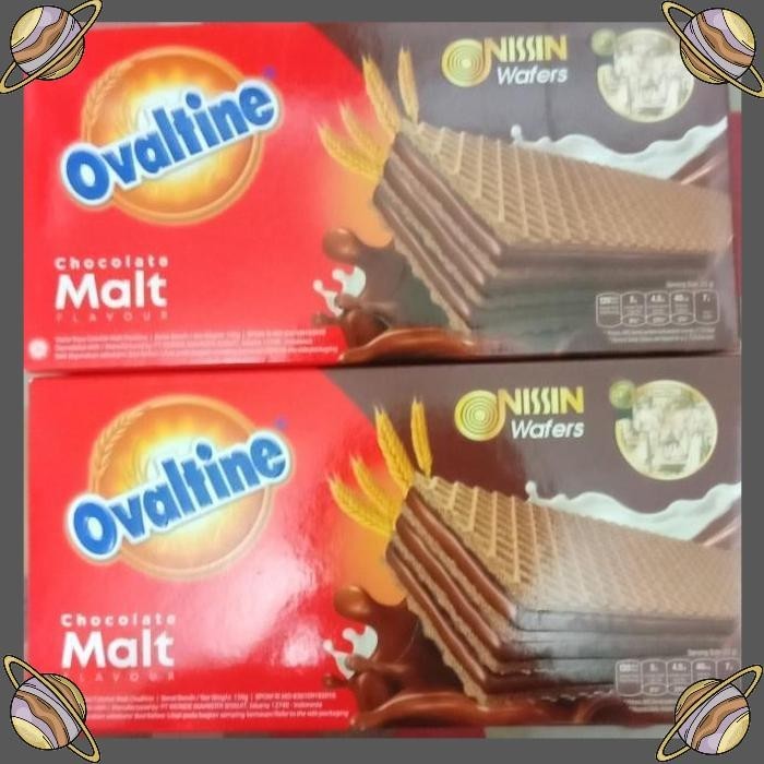 

[CLS] NISSIN WAFERS OVALTINE CHOCOLATE MALT FLAVOUR/WAFER COKLAT 150 GR