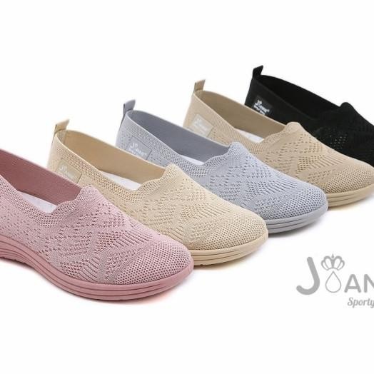 Sepatu Wanita Flyknit Flat Shoes Jn2678 Joanne Orginal &