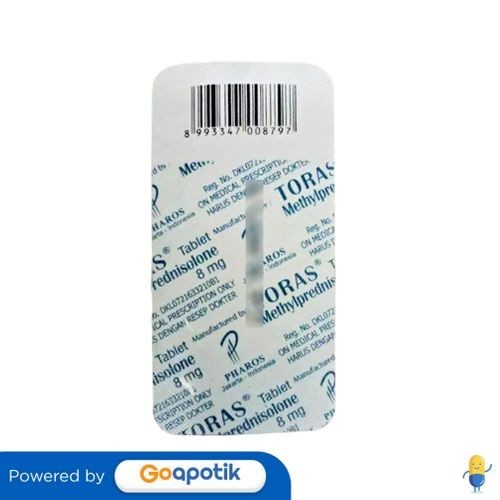 TORAS 8 MG STRIP 10 TABLET