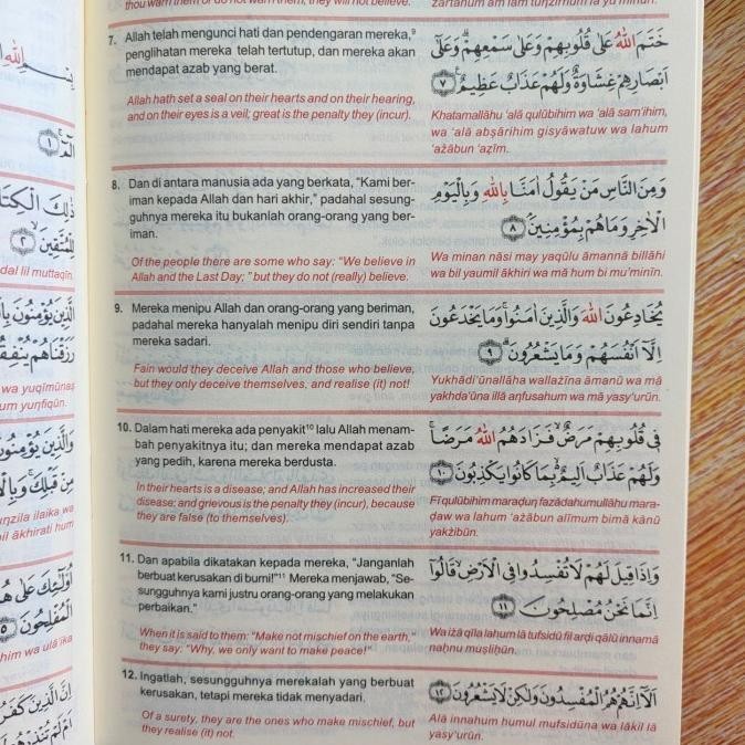 

Alquran 3 bahasa Arab Indonesia Inggris plus Latin A5 Al-Quran Alhuda BS09