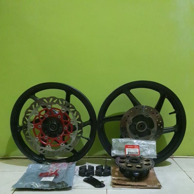 Velg Original Honda Enkei Old CB150R Ukuran 185-250 Warna Hitam (Ready PNP New CB), Bahan buat Ninja