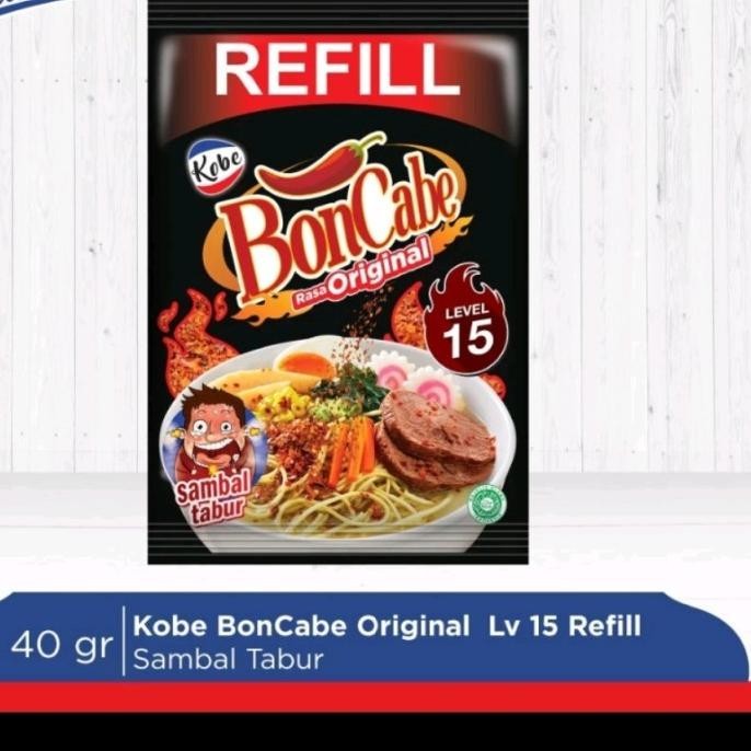 

Refill Boncabe Original 40Gr Level 15 Sambal Tabur