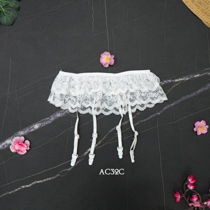 Stoing Sexy + Underwear Wanita Bra G + Belt Putih Ac32C S004