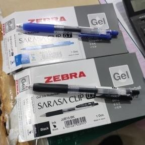 

Pulpen Zebra Sarasa 0.5 dan 1.0 (1 Lsn = 12 Pcs)