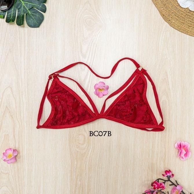 Bh Cd G Seksi Lace Bikini Bra Sexy Merah Bc07B S005