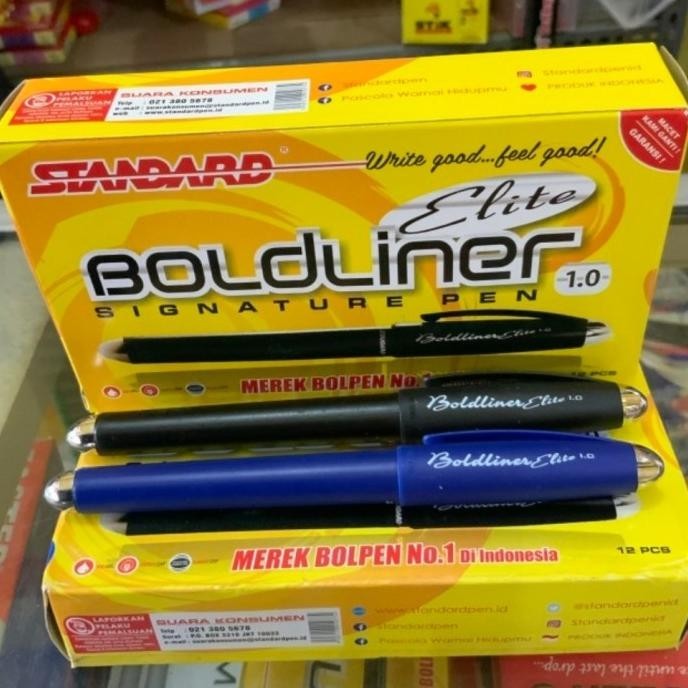 

pulpen balliner elite 1.0 signature standard pen boldliner elite 1.0