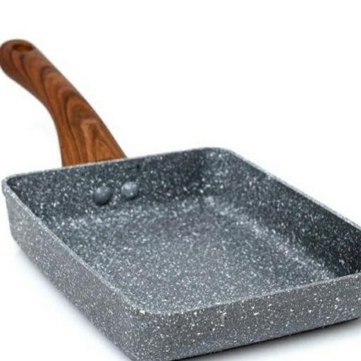 Cypruz Fry Pan Kotak Marble Omelette Pan 13X18 Cm/ Wajan Telur Marble