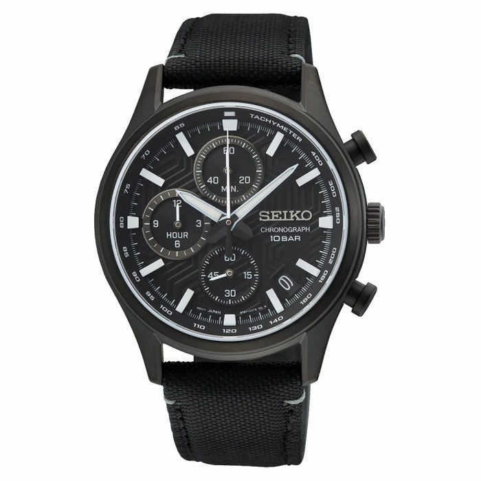 Seiko Chronograph Ssb421P1 Ssb421 Quartz Sapphire Nylon Original