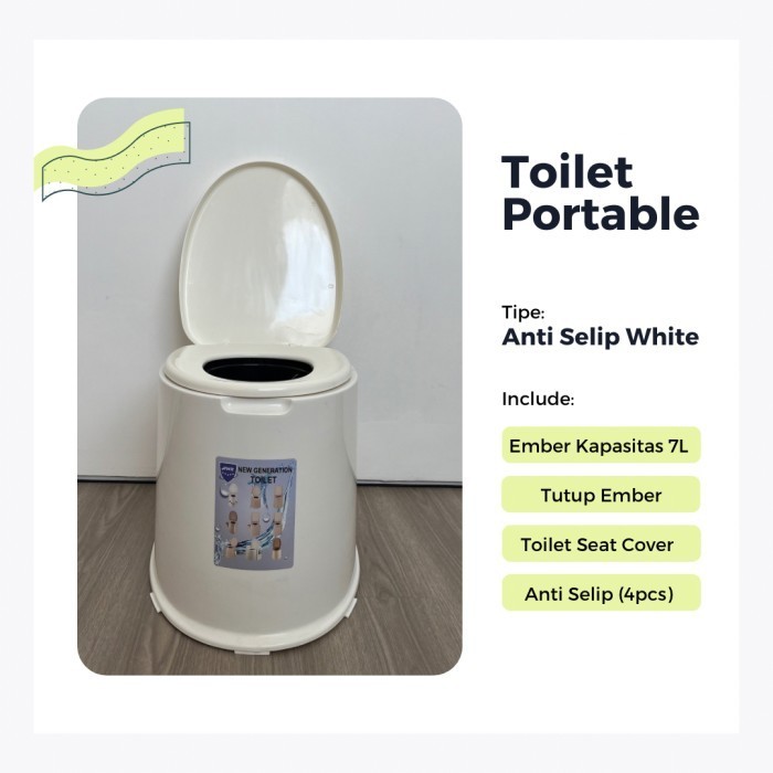 TERBARU Toilet Duduk Portable WC Portable Pispot Duduk