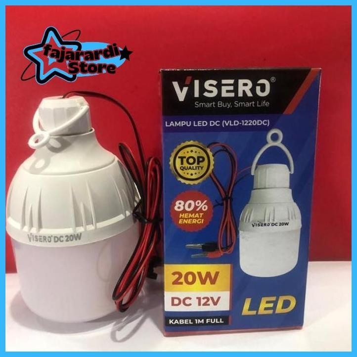 LAMPU LED DC 12VOLT + JEPIT BUAYA 20 WATT VISERO fajarardi085