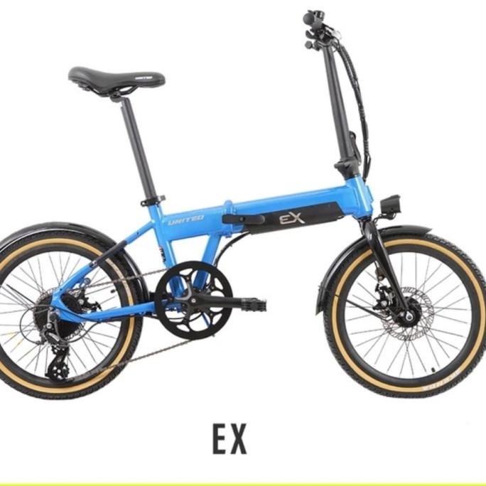 PROMOOO SEPEDA LIPAT LISTRIK UNITED EX ELECTRIC E-BIKE 20 INCH